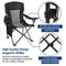 AsterOutdoor Camping Folding Chair Padded Quad Arm Chair - Like New