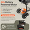 SuperHandy 3 Wheel Folding Mobility Scooter GUT140-2BAT - White Frame, Orange - Like New