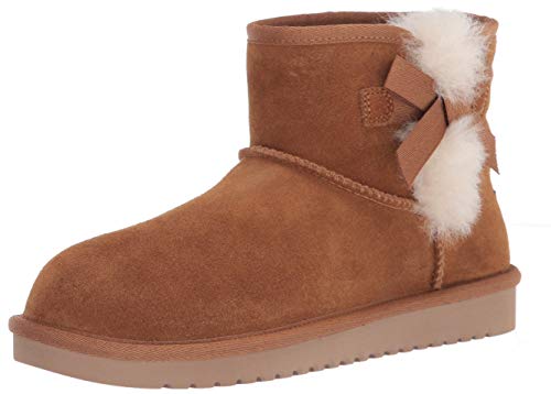 1114731 KOOLABURRA BY UGG WOMEN VICTORIA MINI CHESTNUT BOOT SIZE 8 - Like New