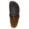 BIRKENSTOCK BOSTON SUEDE CLOGS - SIZE MEN 9 WOMEN 11 BLACK OILED LEATHER - Brand New