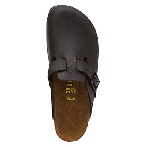 BIRKENSTOCK BOSTON SUEDE CLOGS - SIZE MEN 9 WOMEN 11 BLACK OILED LEATHER - Brand New