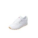 MENS REEBOK CLASSIC LEATHER ATHLETIC SHOE - WHITE/GUM - SIZE 7.5 New