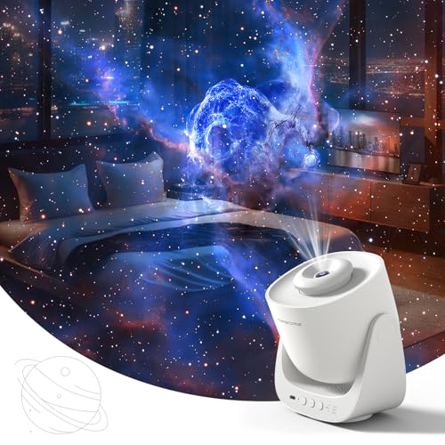 ORZORZ SLIDE DISCS STAR PROJECTOR GALAXY LIGHT PROJECTOR - WHITE - Like New