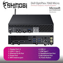 DELL OPTIPLEX 7060 Micro PC DESKTOP I5-8500T 32GB 1TB SSD - BLACK - Like New