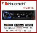 Nakamichi NQ811B Bluetooth CD MP3 Player Car Stereo Receiver - Black Like New