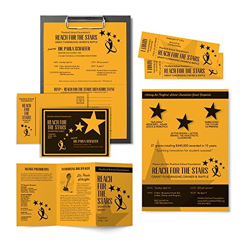 NEENAH WAUSAU PAPER ASTROBRIGHTS COLORED CARD STOCK, 65 LB, LETTER, 22771 - GOLD - Like New