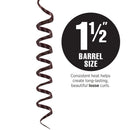 HOT TOOLS 1-1/2" EXTENDED BARREL TITANIUM CURLING IRON - CHROME PURPLE - Like New