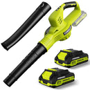 LAZYBOI LEAF BLOWER CORDLESS - 21V POWERFUL ELECTRIC LEAF BLOWER 2 BATTERIES - Like New