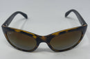 RAY-BAN POLISHED POLARIZED SUNGLASSES - LENSES BROWN - HAVANA - Like New