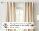 KAMANINA 1 Inch Curtain Rod 36-72 Inch Antique Silver Single Drapery Rods - Like New