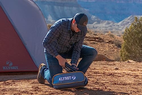 Klymit Ridgeline Camping Chair for Adults, Folding Chair for Outside, Blue Like New