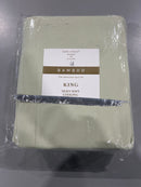 KATHY IRELAND 1200 THREAD COUNT 6 PIECE COTTON RICH SHEET SET KING - LIGHT GREEN - Like New