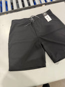 HURLEY MEN'S ONE & ONLY SOLID 20 INCH BOARDSHORT - SIZE: MEN 34 - BLACK - Brand New