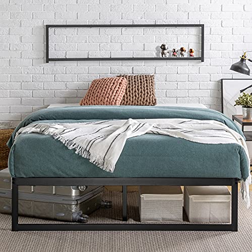 ZINUS ABEL METAL PLATFORM BED FRAME MATTRESS FOUNDATION KING OLB-QLSP-14K - Like New