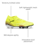10838203 WOMEN PUMA FUTURE 8 MATCH FIRM, YELLOW, SIZE 6 - Like New