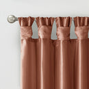 MADISON PARK 84-IN INTERLINED TOP TAB SINGLE CURTAIN PANEL - SPICE - Like New