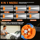 AOODIL CORDLESS PORTABLE WASHER BATTERY POWERED, 6 IN 1 NOZZLE, 2 BATTERIES - Like New