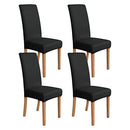 AMAZON BASICS DINING CHAIR COVERS STRETCH PARSON/DINING CHAIR SLIPCOVER 4 PACK - Like New
