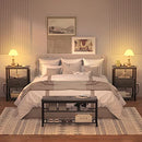 Ecoprsio Nightstand Set of 2, Nightstands with USB Port, Modern, B09FS5GVWQ - Like New