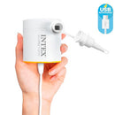 INTEX QUICKFILL USB150 AIR PUMP, SIZE: 8CM X 7CM X 7CM (66616) - WHITE, ORANGE - Like New