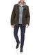 MEN'S LEVI'S® WASHED COTTON SHERPA-LINED JACKET SIZE: MEN M - DARK BROWN - Brand New