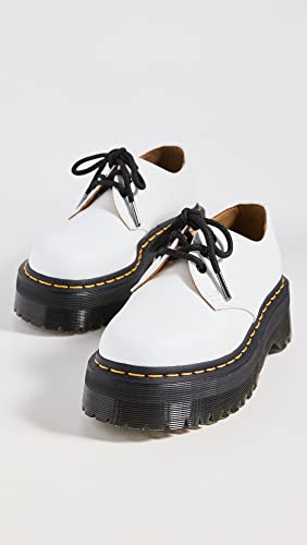 Dr. Martens Women's 1461 Quad II Platform White Polished Smooth - Like New