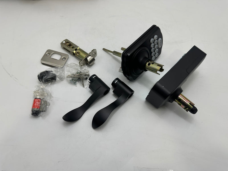 HUTOOLS ELECTRONIC KEYPAD LEVER DOOR LOCK KS04 - BLACK - Like New