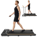 UMAY UNDER DESK TREADMILL WITH INCLINE, MINI WALKING PAD, S1 - BLACK/ORANGE - Like New