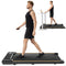 UMAY UNDER DESK TREADMILL WITH INCLINE, MINI WALKING PAD, S1 - BLACK/ORANGE - Like New