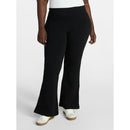TERRA & SKY WOMEN'S PLUS FLARE LEGGINGS (20W-22W) - SIZE: WOMEN 2X - BLACK SOOT - Brand New