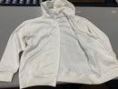 GENERIC ZIP UP JACKET SWEATER WITH FUZZY INTERIOR - SIZE: MEN MEDIUM - WHITE - Like New