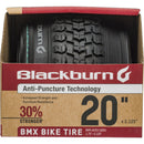 BLACKBURN BMX BIKE TIRE, 20" X 2.125 - BLACK - Like New