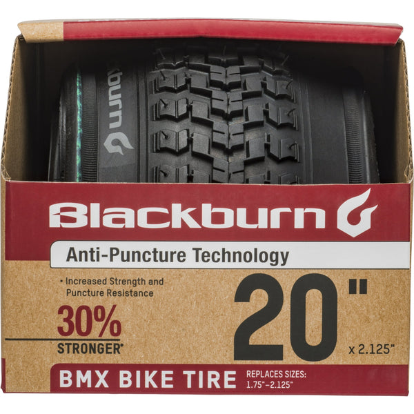 BLACKBURN BMX BIKE TIRE, 20" X 2.125 - BLACK - Like New