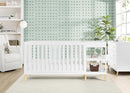 DELTA CHILDREN ESSEX 4-IN-1 CRIB CHANGER, 29.75"L X 71.25"W X 34.25"H - WHITE - Like New
