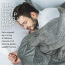 Hug Bud Weighted Blanket 60" X 80" 15-Lbs Queen/King Size Bed- LIGHT GRAY - Like New