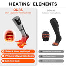 WASOTO HEATED SOCKS 9V CONSTANT VOLTAGE 3000MAH BATTERY CONTROL - SIZE L - GRAY - Like New