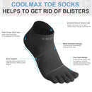 VWELL Toe Socks for Men/Women, COOLMAX Five Finger Socks, Compression - Like New