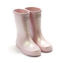 Hunter Unisex Kids First Nebula Rain Boot, Rose Gold, Boy 12, Girl 13 - Like New