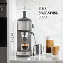 Calphalon Compact Espresso Machine, Home Espresso Machine w/Milk Frother - Like New
