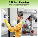 WORKPRO 8V ELECTRIC SPIN SCRUBBER 3SPEED 6 REPLACEABLE BRUSH HEADS - WHITE/GRAY - Like New