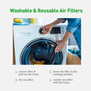 Reair 20x20x1 Washable and Reusable Air Filter 20x20x1 , MERV 8 - RA2020 - White - Like New