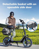 Gyroor C1 Plus Electric Scooter, 650W 30 Miles, 14" Pneumatic Tires, 300 lbs - Brand New