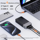 JUOVI POWER BANK 65W 20000MAH 2 USB-C & 2 USB-A PORTS J2931 - BLACK - Like New