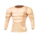 LCSVCCXA MEN'S MUSCLE SUIT COSTUME FOR COSPLAY FUN AND FESTIVITIES WHITE - WHITE - Like New
