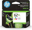 HP 62XL Tri-color High-yield Ink Works C2P07AN - Tri-Color - Brand New