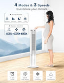 COOLECH 42 INCH Evaporative Air Cooler w/Remote & LED Touch Screen - Black - Brand New