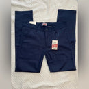 BASTION TRAIL MEN'S CHINO 4 WAY STRETCH PANTS SLIM FIT - SIZE: MEN 30X31 - NAVY - Brand New
