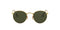 RAY-BAN UNISEX ROUND METAL ROUND SUNGLASSES - GOLD/G-15 GREEN - Like New