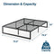 ZINUS ABEL METAL PLATFORM BED FRAME MATTRESS FOUNDATION KING OLB-QLSP-14K - Like New