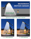 Beionxii Outdoor Solar Street Light LED Solar Powered 6000K 2 Pack - EST90WN-2PK - Like New